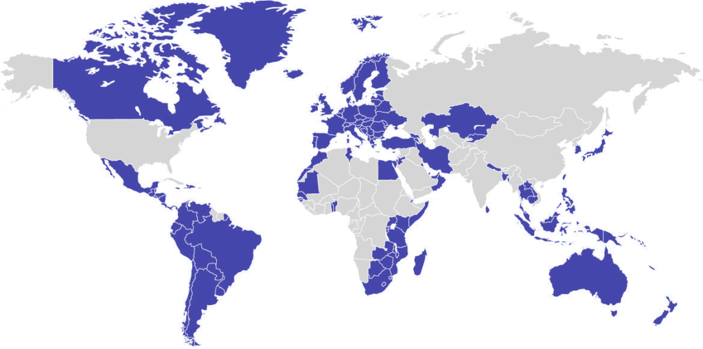 Страны, с которыми Болгария поддерживает безвизовый режим